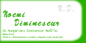 noemi diminescur business card